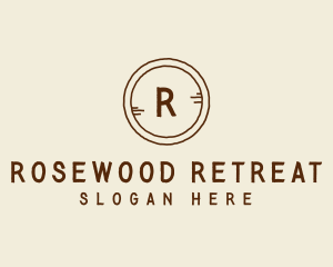 Wood Rustic Button  logo