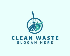 Clean Sweeping Broom logo design