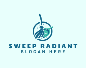 Clean Sweeping Broom logo design