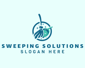 Clean Sweeping Broom logo design