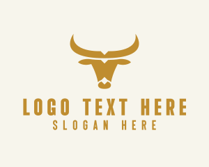 Golden Bull Horns  logo