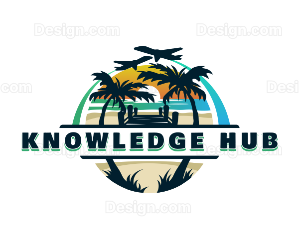 Beach Destination Tour Logo