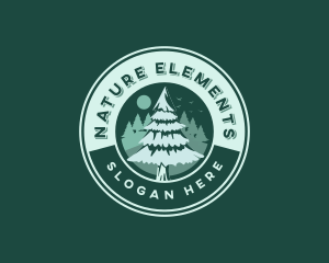 Nature Pine Tree logo design