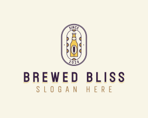 Malt Beer Bottle logo design