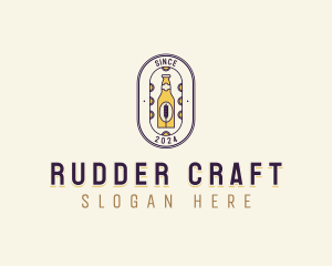 Malt Beer Bottle logo design