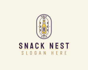 Malt Beer Bottle logo design