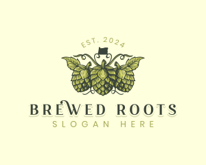 Hops Brewery Beer logo