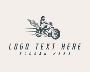 Fast Motorcycle Biker logo