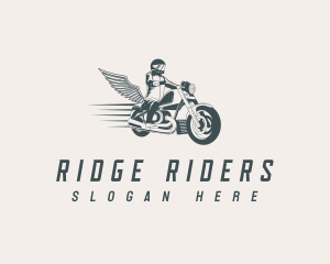 Fast Motorcycle Biker logo design