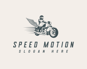 Fast Motorcycle Biker logo design