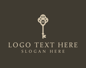 Hostel - Luxe House Key logo design