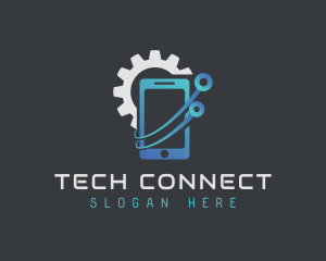 Cellphone Repair Technician logo design