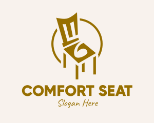 Golden Chair Furniture logo design
