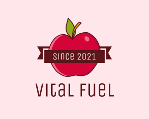 Apple Fruit Banner logo design