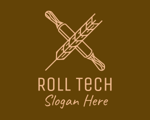 Rolling Pin Wheat logo design