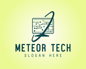 Computer Tech Monitor logo design