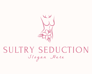 Female Body Flower logo design