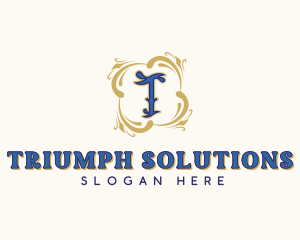 Premium Decorative Letter T logo design