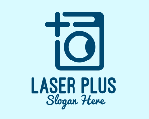 Plus Washing Machine  logo design