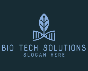 DNA Leaf Tech logo design