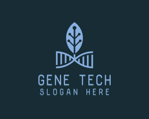 DNA Leaf Tech logo design