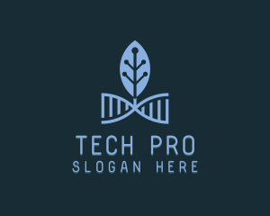 DNA Leaf Tech logo design