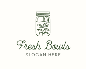 Rustic Plant Jar logo design