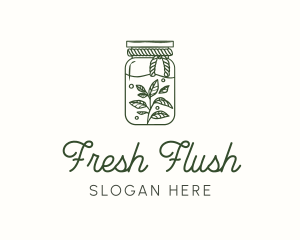 Rustic Plant Jar logo design