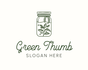 Rustic Plant Jar logo design