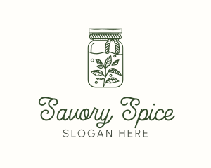 Rustic Plant Jar logo design