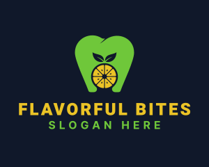 Citrus Tooth Healthy Dentist logo design