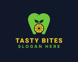 Citrus Tooth Healthy Dentist logo design