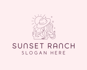 Cowgirl Western Ranch logo
