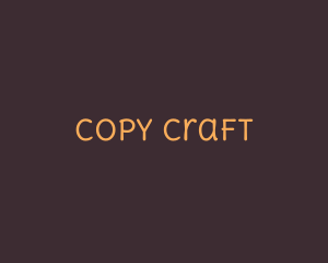 Friendly Handwriting Craft logo design