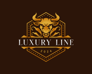  Luxury Bull Ranch logo design