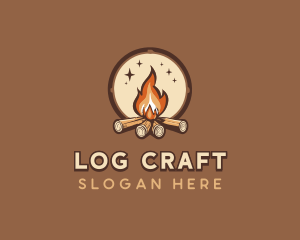 Camping Bonfire Outdoor logo