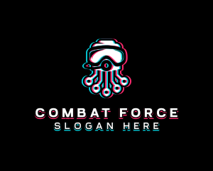 Glitch Octopus Esports Logo