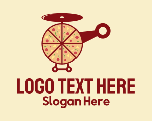 Pizza Delivery Helicopter logo