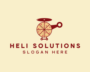 Pizza Delivery Helicopter logo