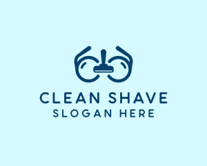 Clean Eyeglasses Squeegee logo design