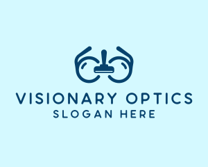 Clean Eyeglasses Squeegee logo design