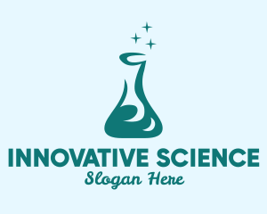 Science Flask Sparkle logo