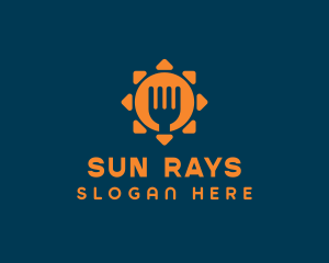 Sun Fork Diner  logo design