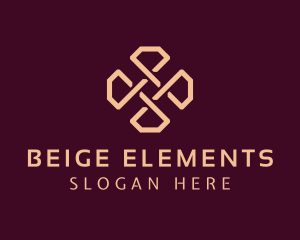 Beige Diamond Cross logo