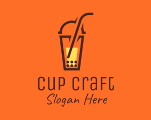 Modern Boba Cup logo