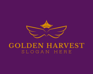 Royal Golden Wings logo design