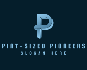 Generic 3D Letter P logo design