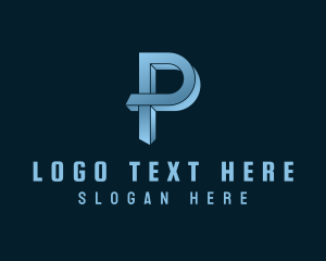 Platform - Generic 3D Letter P logo design