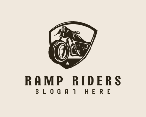 Motorcycle Biker Crest logo design