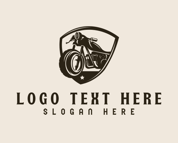 Motorcycle Biker Crest logo